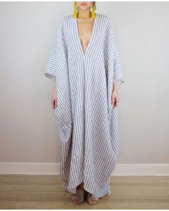 Bohemian Embroidered Kaftan Dress for Chic Moroccan Style