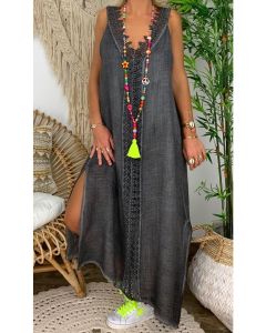 Stylish Moroccan Embroidered Kaftan Dress