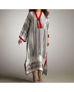 Bohemian Moroccan Kaftan Dress 015 with Intricate Embroidery