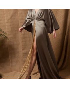 Moroccan-Inspired Embroidered Kaftan Dress
