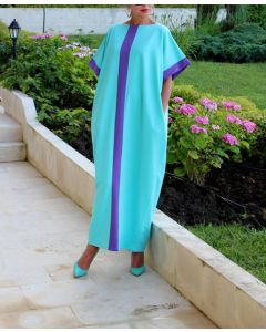 Bohemian Moroccan Embroidered Kaftan Dress | Chic & Stylish