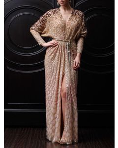 Moroccan Embroidered Kaftan Dress | Bohemian Chic Statement