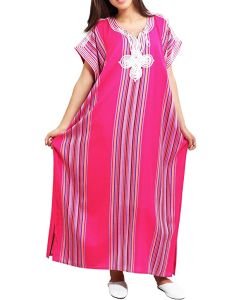 Elegant Moroccan Embroidered Kaftan Dress - Bohemian Chic Icon