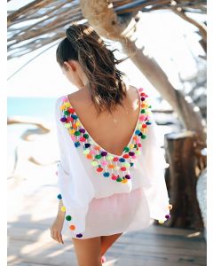 Maxi Moroccan Beach Cover Up | Elegant Vacation Essential