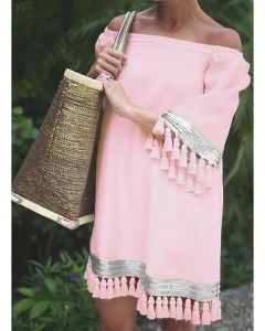 Vacation Maxi Moroccan Beach Cover Up - Chic and Elegant Oversized Kaftan-inspired Style