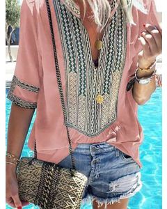 Moroccan-Inspired Embroidered Kaftan Dress | Bohemian Chic Fashion