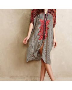 Moroccan Kaftan Style Beach Cover-Up | Vacation Maxi Dress