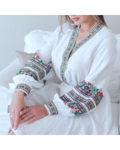 Moroccan Embroidered Kaftan Dress | Chic Bohemian Style