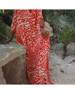 Bohemian Moroccan Embroidered Kaftan Dress for Stylish Casual Wear