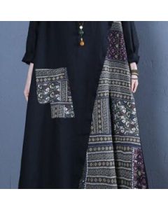 Moroccan Inspired Embroidered Bohemian Kaftan Dress