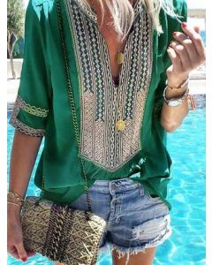 Exotic Moroccan Caftan Dress with Intricate Embroidery