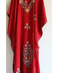 Bohemian Chic Moroccan Kaftan Dress - Embroidered Pattern & Stylish Design