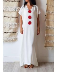 Exquisite Embroidered Moroccan Kaftan Dress 078 - Bohemian Chic Statement Piece - $0.00.