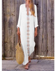 Elegant Moroccan Kaftan Dress with Intricate Embroidery