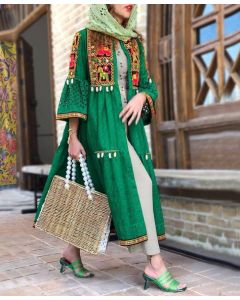 Bohemian Embroidered Kaftan Dress - Moroccan Inspired