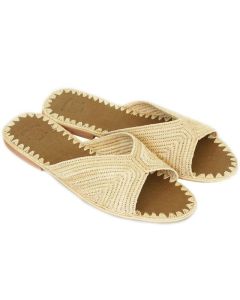Chic Natural Material Straw Sandals - Sustainable Style