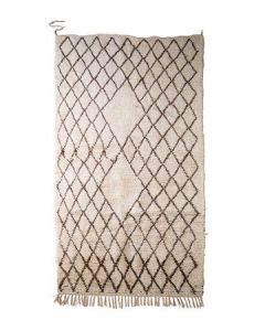 Beni Ourain Handwoven Wool Rug | Geometric Diamond Pattern