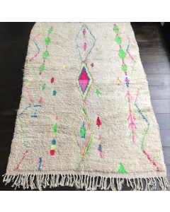 Exquisite Moroccan Azilal Wool Berber Rug - Handwoven Tribal Artistry