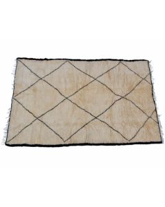 Vintage Diamond Pattern Beni Ourain Wool Rug