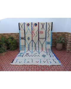 Luxurious Handwoven Moroccan Berber Rug - Exotic Azilal Tribal Artistry