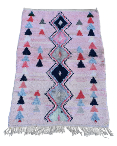 Colorful Moroccan Berber Wool Rug - Handwoven Artistry
