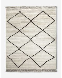 Modern Moroccan Wool Rug - Striking Diamond Pattern - Customizable Size