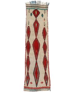 "Moroccan Azilal Wool Berber Rug 020 - Vintage Charm, Customizable Dimensions"