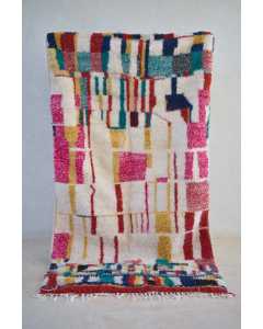 Authentic Moroccan Wool Berber Rug - Tribal Artistry & Quality
