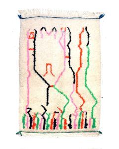 Azilal Berber Wool Rug - Vibrant Tribal Artistry & Premium Quality