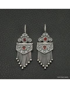 Handcrafted Tuareg Berber Geometric Earrings | Artisan Moroccan Style