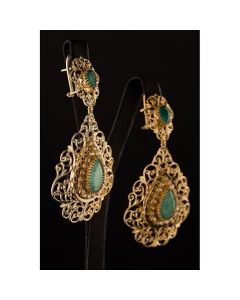 Exquisite Moroccan Tuareg Berber Geometric Earrings