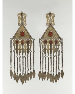 Tuareg Berber Geometric Earrings - Moroccan Inspired Craftsmanship