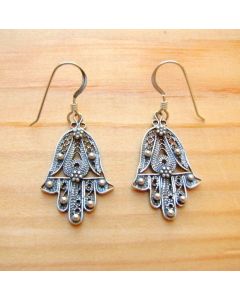 Handcrafted Moroccan Berber Geometric Earrings - Ethnic-Inspired Statement Jewelry