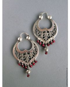Moroccan Tuareg Berber Handcrafted Earrings - Ethnic Statement Piece with Artistic Flair