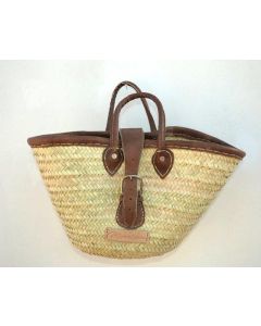 Handwoven Moroccan Berber French Market Basket - Eco-Friendly and Stylish