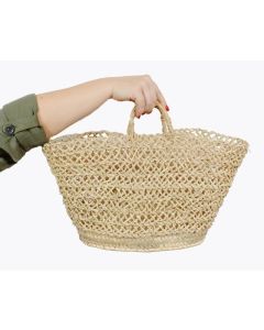 French Market Basket 138 - Handwoven by Moroccan Berber Women
