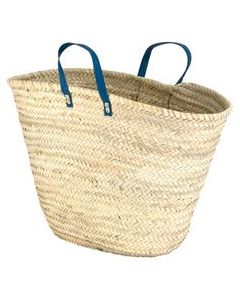 Handwoven Moroccan French Market Basket - Sustainable Style
