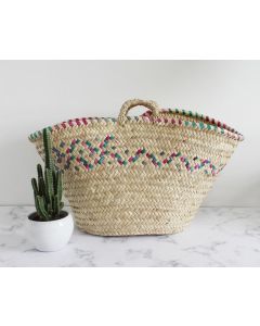 Handwoven French Market Basket - Eco-Friendly & Chic
