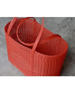 Chic Handwoven French Market Basket - Eco-Friendly & Sustainable