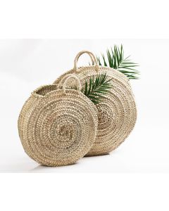Moroccan Handwoven French Market Basket - Eco-Friendly and Stylish