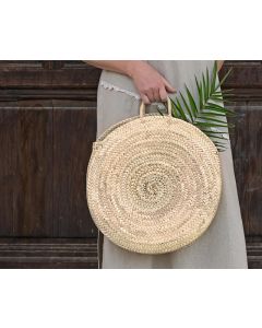 Handwoven French Market Basket 042 - Eco-friendly Straw Tote