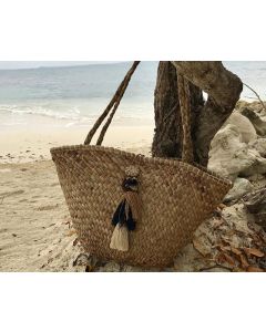 Eco-Friendly Handmade French Market Basket - Sustainable Chic Storage