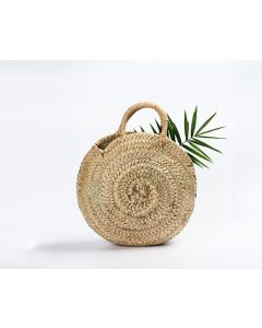 French Market Basket Handwoven by Moroccan Berber Artisans