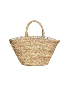 French Market Basket Handmade Moroccan Berber Woven Eco-Friendly Accessory