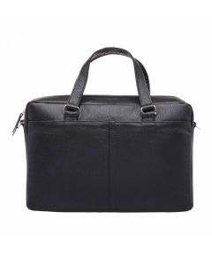 Moroccan Leather Laptop Bag with Multiple Compartments