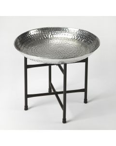 Mesa Lateral Marroquina com Bandeja de Servir - Feito à Mão em Marrocos