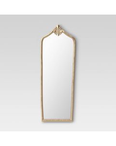 "Handmade Modern Moroccan-Inspired Golden Iron Mirror"