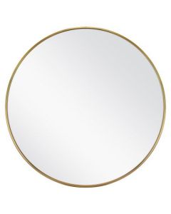 Luxurious Gold Round-Framed Moroccan Mirror | Customizable Dimensions & Easy to Hang