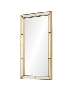 "Handcrafted Moroccan-Inspired Antiqued Gold Iron Mirror"