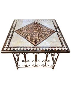 Exquisite Mosaic Table - Durable Craftsmanship & Timeless Elegance